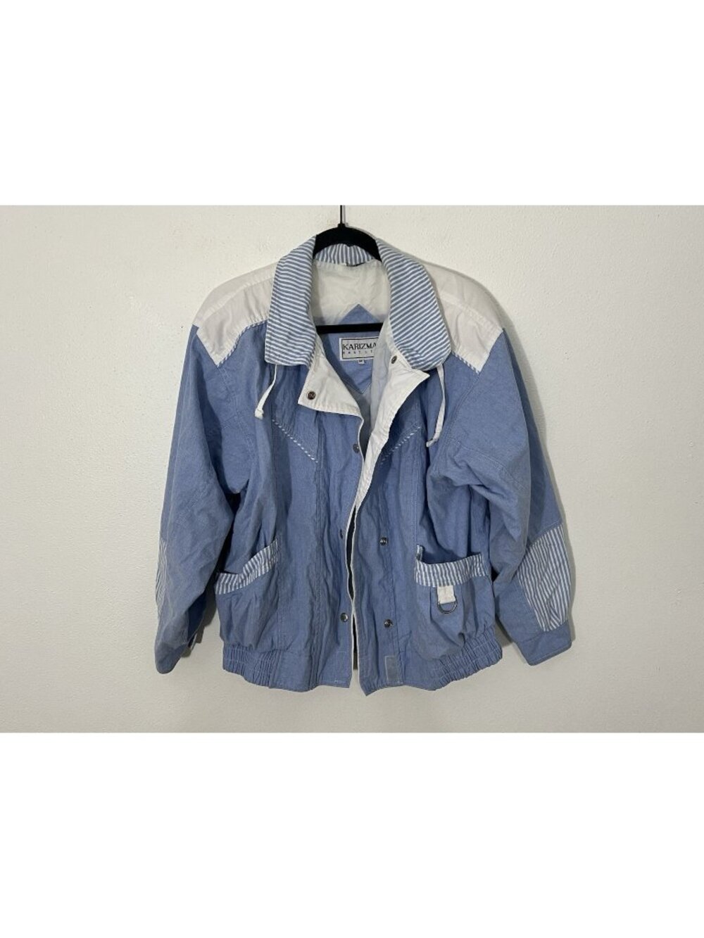 Karizma East ltd. Blue Nautical Snapdown Vintage Jacket Size Medium